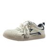 Bell Glacier Blue German Training Shoes Dopamine Mesh High-value Casual Shoes Double Lace-Up Round Head Solid Color Single Shoes