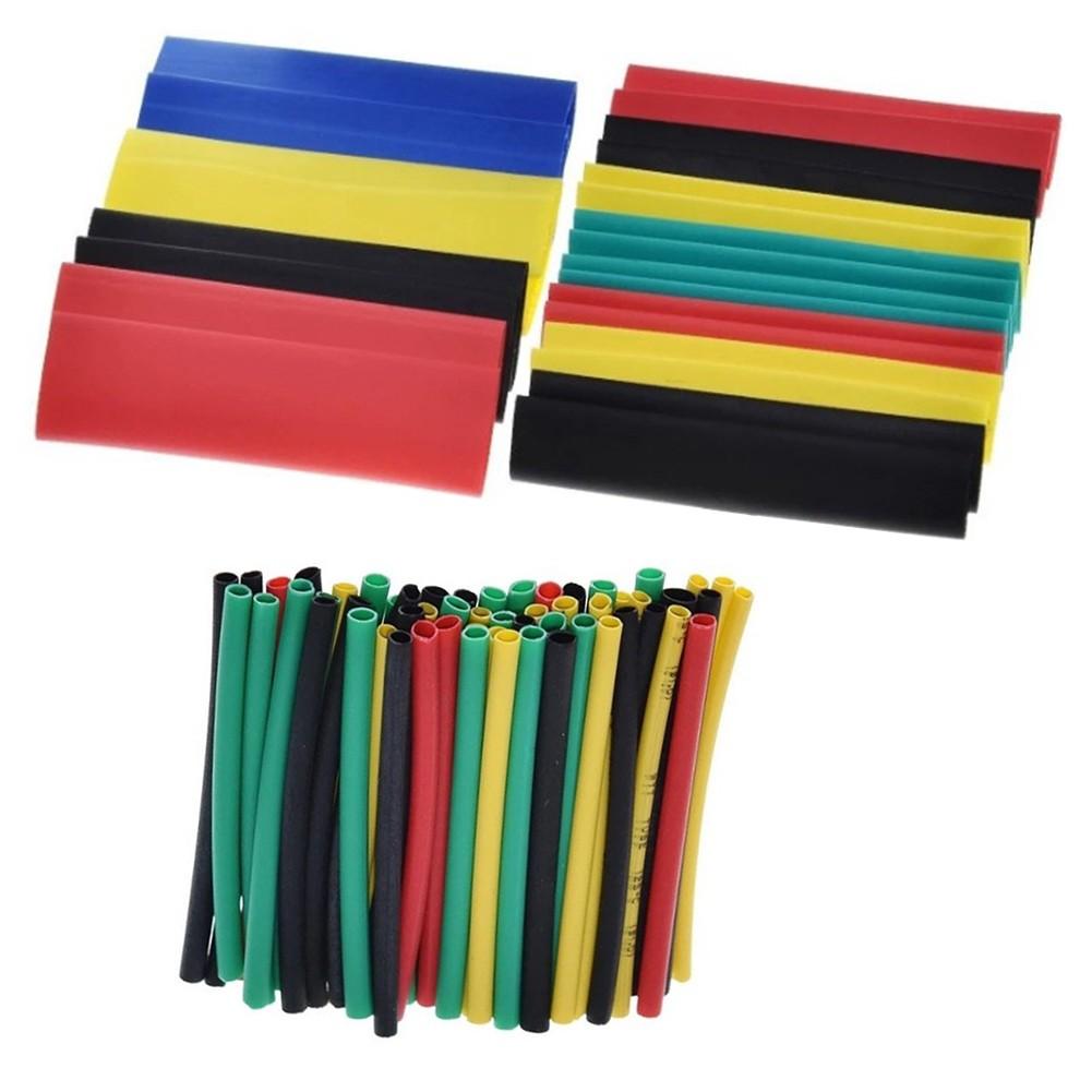 164 Pieces of Household Heat Shrinkable Tube Shrinkable Color Wire Sleeve