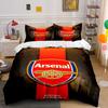 Logo dell'Arsenal e cannone. Set lenzuola Set copripiumino Copripiumini Federe(1 * Copripiumino 2 * Federe senza imbottitura per piumino)