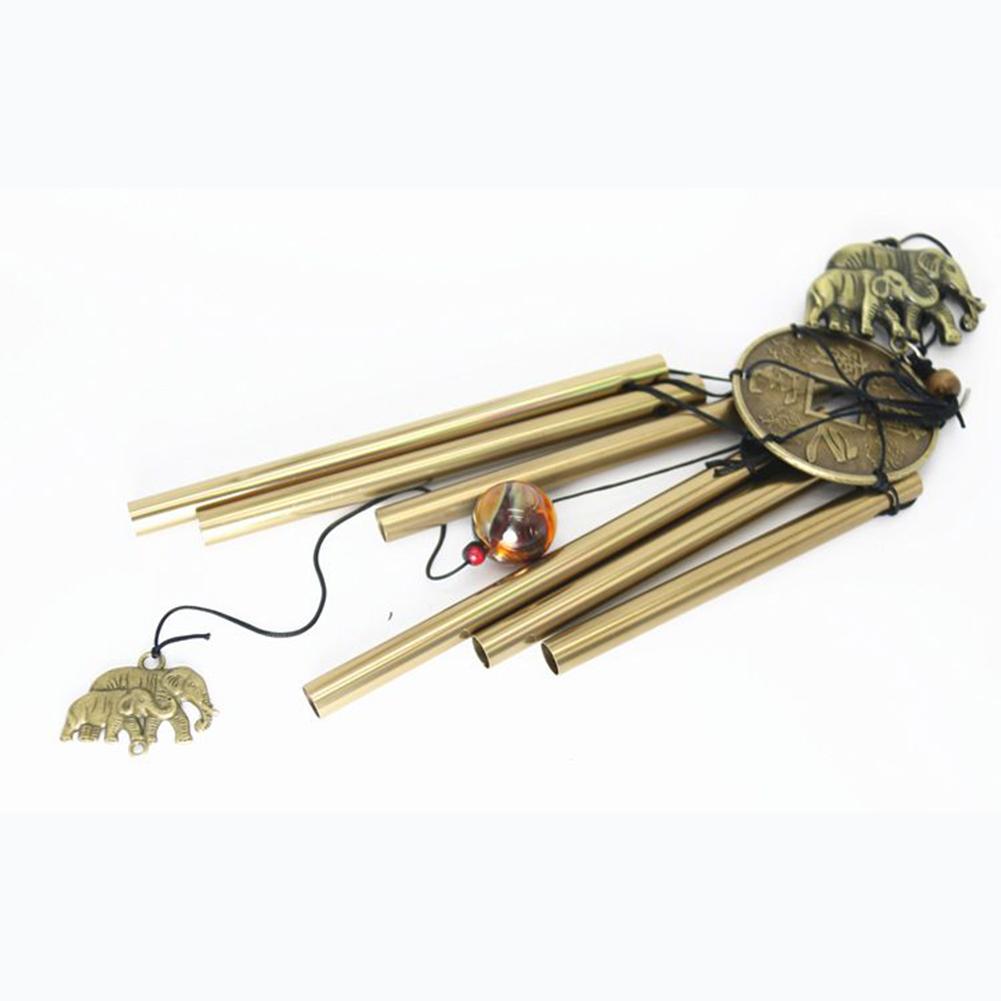 Yard Garden Hanging Wind Chimes For Balcony Yard Garden 1PC Bells Tubes Gold Home Decoration Large Wind Chimes