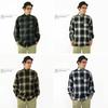 CalTop 2000LS Ombre Check Long Sleeve Flannel Made In the Size M Shirt, USA, Black/Charcoal,