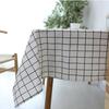 SAWAN Tablecloth, Simple Plaid, Gray, 130x180cm