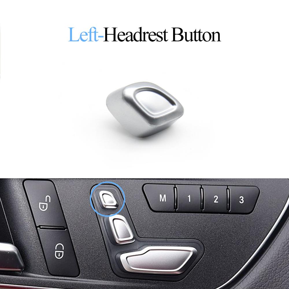 Nastavení předního sedadla Kryt tlačítka spínače opěrky hlavy Pro Benz ABCE ML GL GLE GLK CLS W204 W212 W207 W166 X204 W218 W172 W246