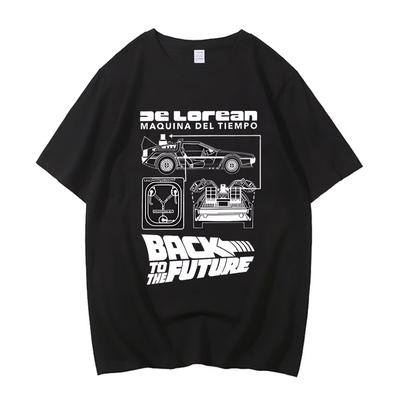 2026 New DeLorean Back To The Future Cool High Quality Cotton Tshirt Fitness Streetwear Graphic Unisex Tops Clothing Tshirt