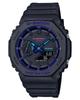 Casio Analog Digital Black Dial Quartz 200M Watch One Quartz One Quartz GA-2100VB-1A G-Shock Men's Black, Blue, Size, Digital, Movement, Blue, Size,
