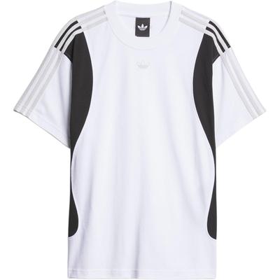 adidas Originals Lente/Zomer 25 Tyshawn Ronde Hals Losse Mode Veelzijdig Korte Mouw T-shirt Unisex Tops Wit Zwart KD1873