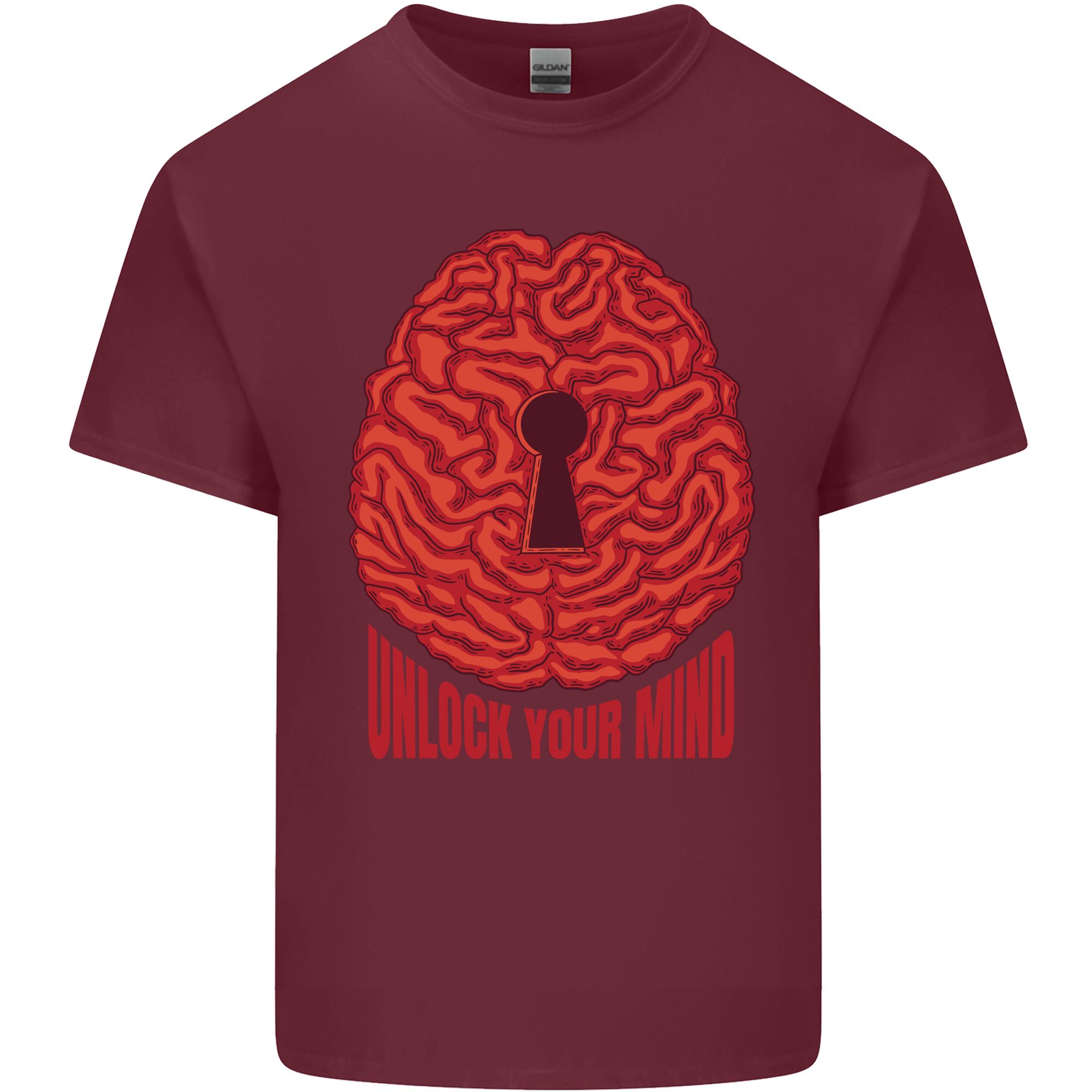 Unlock Your Mind Intelligence Psychology Unisexs Light Cotton TShirt S