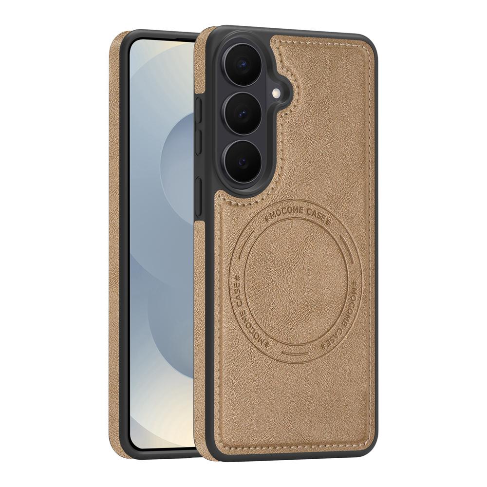 KEYSION Retro PU Leather Case for MagSafe for Samsung Galaxy S25 S26 Ultra 5G S26+ S25 FE Magnetic Shockproof Phone Cover