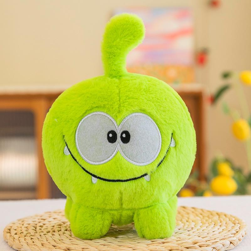 

20cm Cute Cartoon Cut The Rope Om Nom Frog Stuffed Animal Plush Toys Kids Toys Children Collection Gift 20cm зелёный