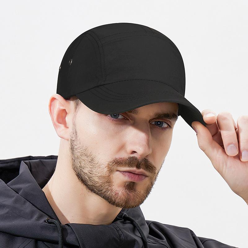 Solid Color Quick Dry Breathable Lightweight Outdoor Sports Baseball Cap Sun Shade Tennis Cap for Spring Summer Running