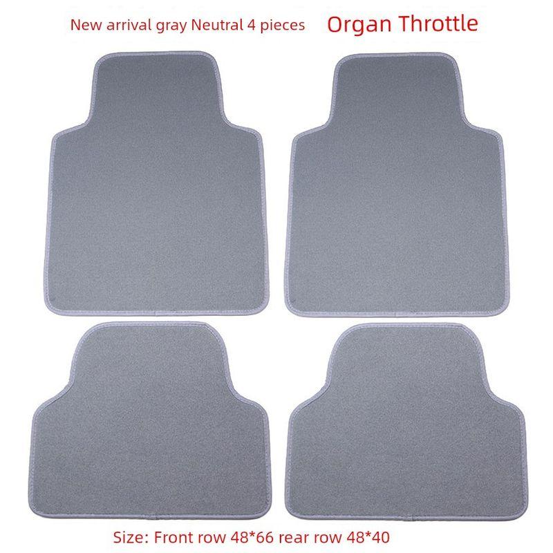 Car Foot Mat Neutral Suede Car Anti-Dirty Pad Easy to Clean Waterproof Non Slip TPE Fully Surrounded Upper Layer Carpet Mat