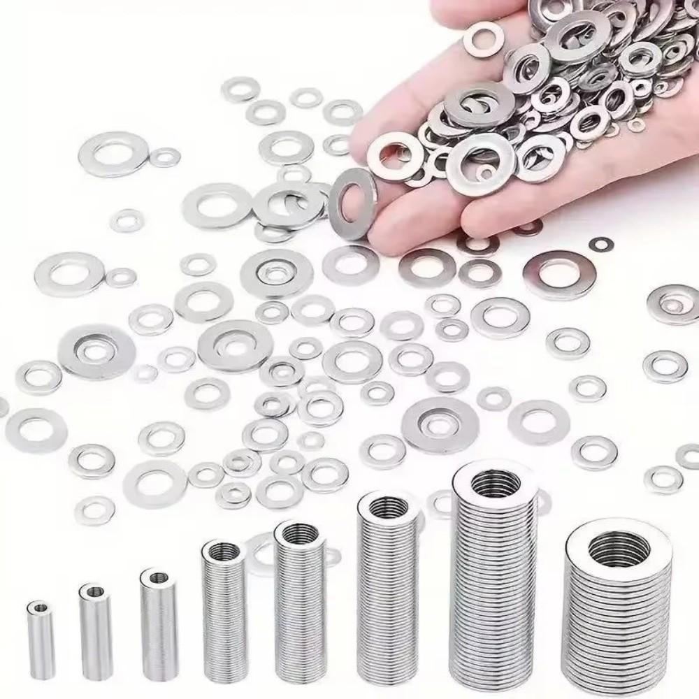 580Pcs Rust Resistant Lock Washer Assortment Flat Washer Kit  Electrical Connections