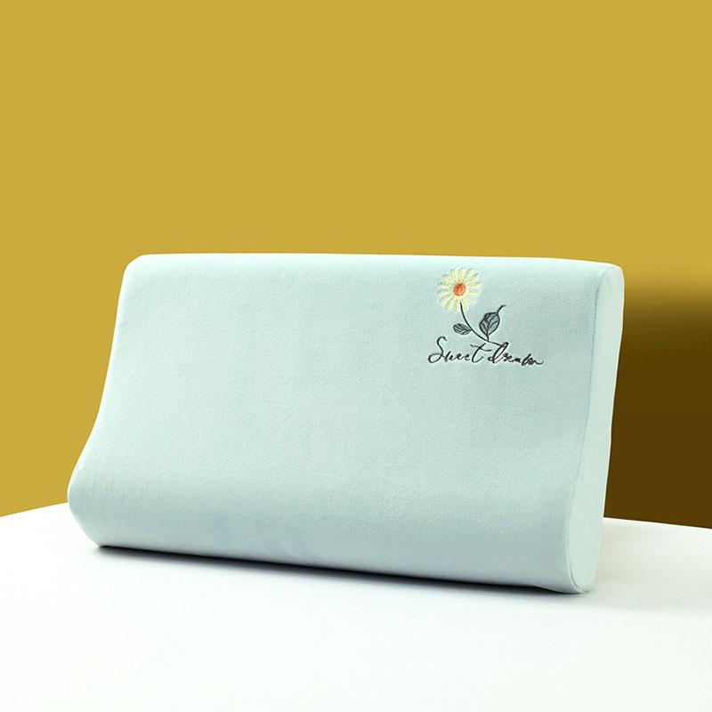 Latexový zimní termo povlak na polštář Baby sametově praný dětský polštář na polštář Memory Povlak na polštář vyšívaný jednobarevný plyšový polštář