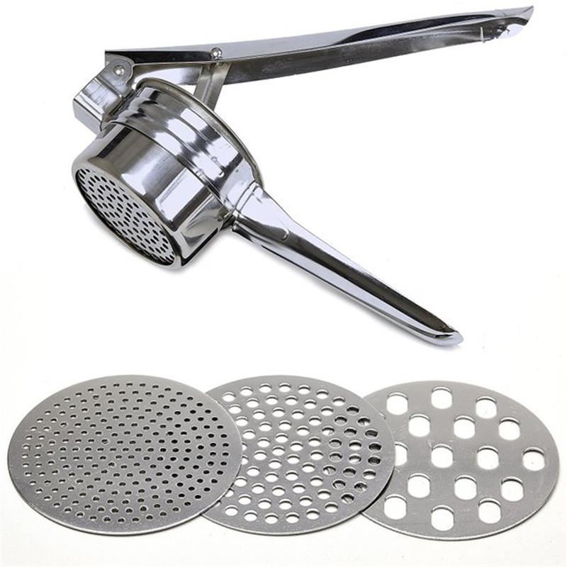 Stainless Steel Manual Juicer Fruit Masher  Citrus Orange  Squeezer Vegetable Stuffing Dehydrator Potato  Tool