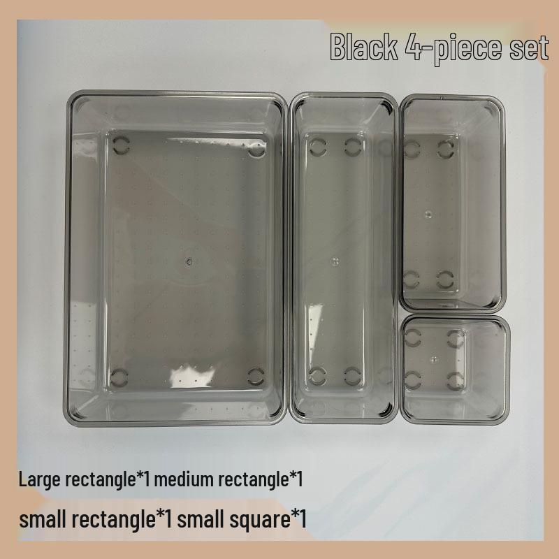 Acrylic Multi-layer Transparent Desktop Organizer with Drawers for Stationery and Makeup