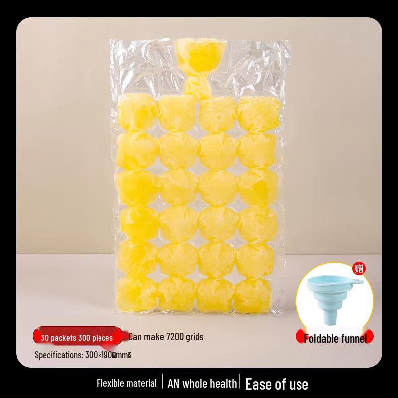 Självtätande Engångs Isförpackningsform - Ätbar Passionsfrukt Isbitspåse