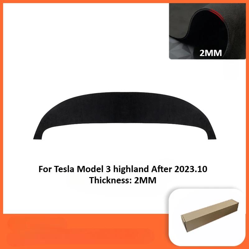 For Tesla Model Y Juniper 2025 Model 3Suede Dashboard Cover Pad Sunshade Protector Anti-UV Dash Mat Sun-shading Non-slip Pads