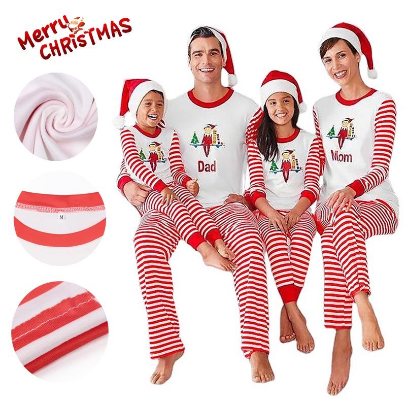 Superweicher Weihnachts-Schlafanzug für Kleinkind, Baby, Kinder, Langarm-Nachtwäsche, Weihnachtsgeschenk