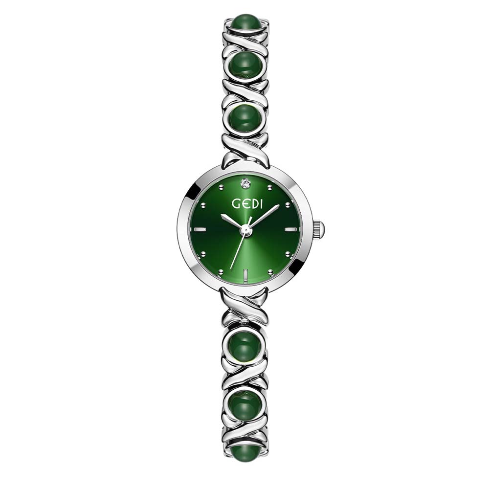 GEDI New Women's Watch Exquisite Pearl Bracelet Watch Premium Women's Waterproof Quartz Wristwatch relogio feminino