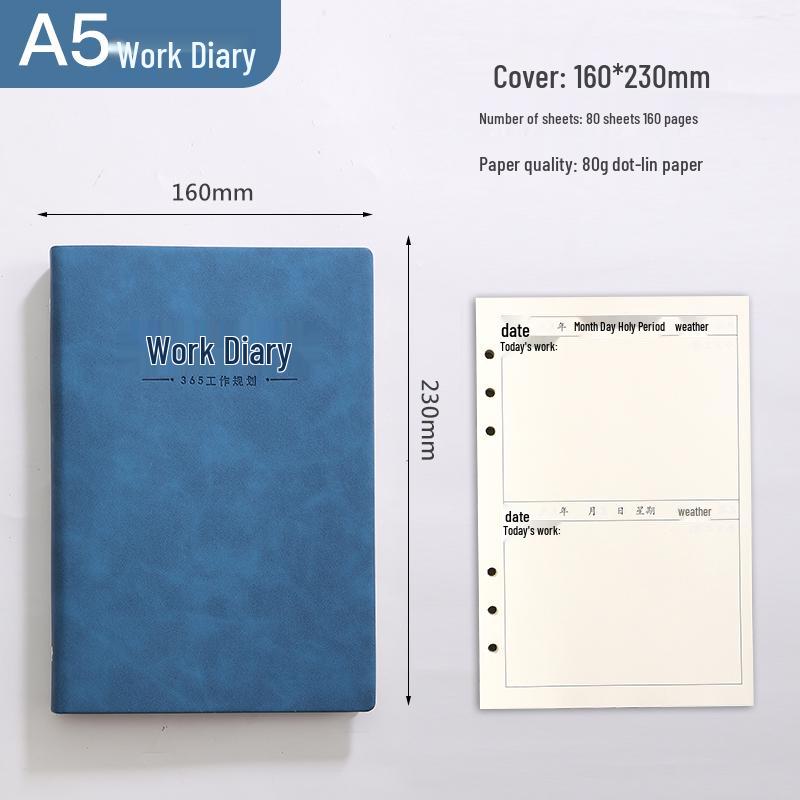 A4 Work Log & Meeting Minutes Book with Custom Printing for Office or Construction Use