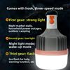 Bombilla LED recargable portátil para camping, luz de emergencia brillante para exteriores e interior