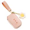 Handcrafted Leather Key Cover for Toyota Models (Asia Dragon, Camry, Senna, Corolla) - Mist Wax Vegetable-Tanned Cowhide