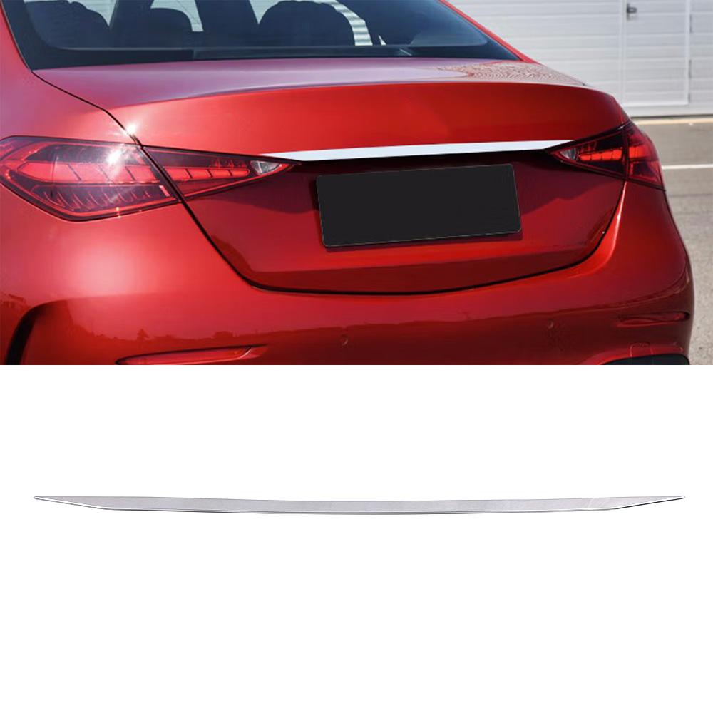 For Mercedes Benz C Class W206 2022 2023 Car Styling Exterior Part Refit Rear Trunk Tailgate Trim Stainless Steel Chrome