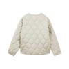 Skechers Long Sleeve Logo Print Pocket Quilted Cotton Jacket Women jackets Dove-White L422W069-029Y