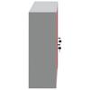 Tool Cabinet with Shelf Red and Grey 100 x 20 x 55 cm