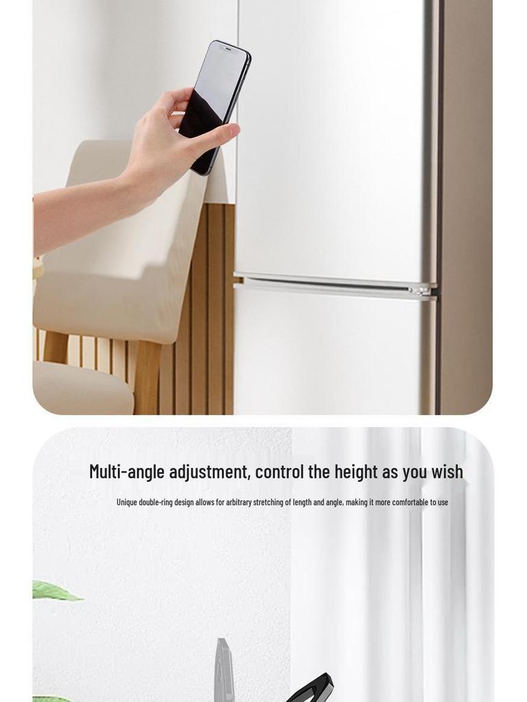 Dual-Sided Magnetic Phone Holder - Alloy Foldable Stand for Desktop & Car