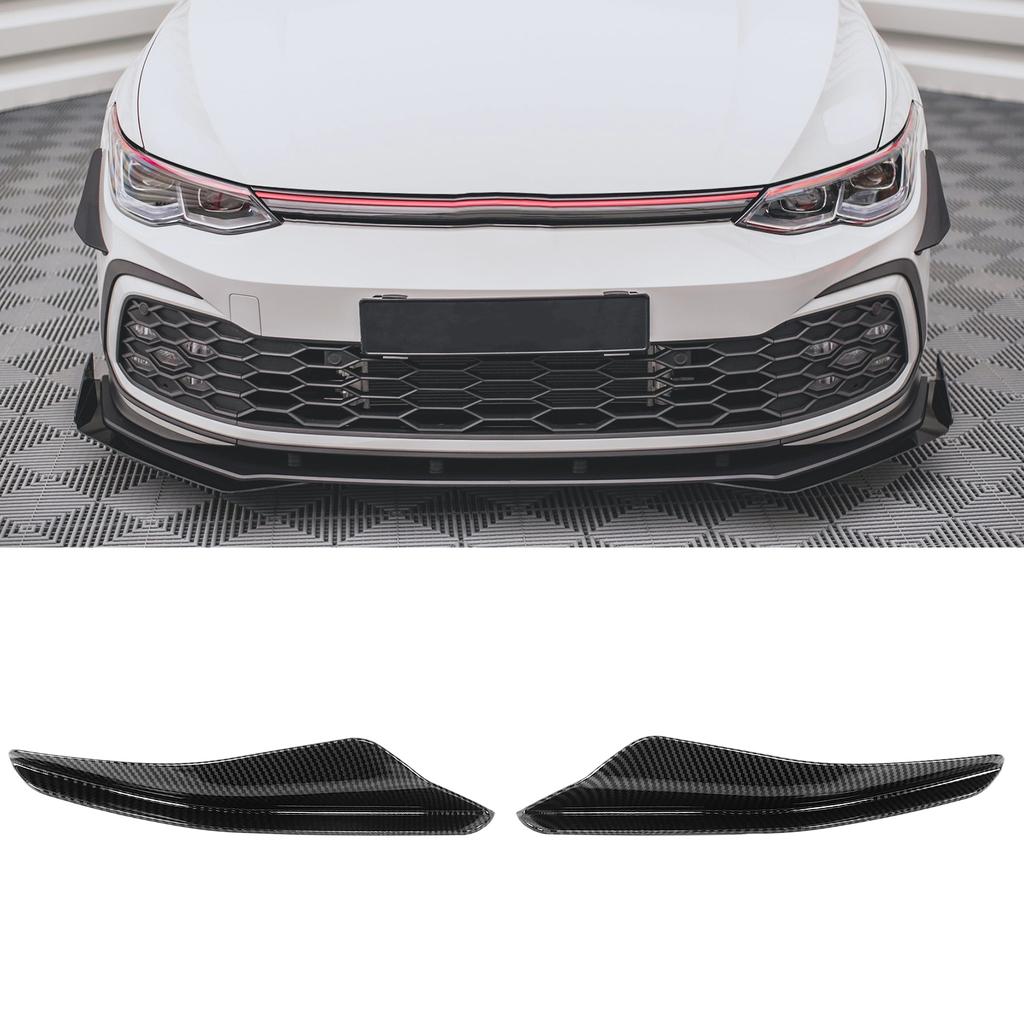 2PCS Front Bumper Aero Kits Canards Wing for Maxton   Replacement for MK8 2021+(Glossy Black )