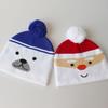 1-6Children's Autumn and Winter Christmas Cartoon Knit Hat, Super Elastic Beanie with Pom-Pom, Warm Pullover Hat