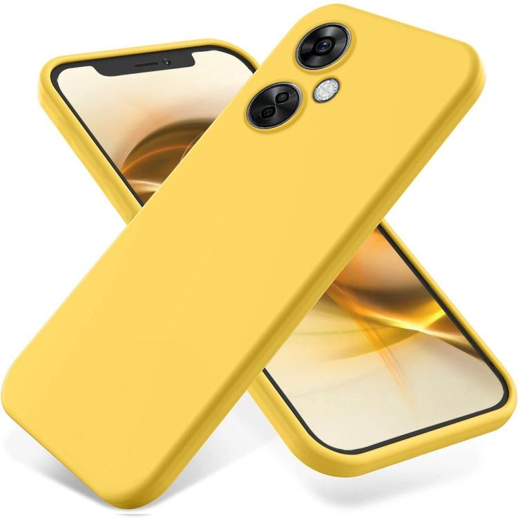 For OnePlus Nord CE 3 Lite Pure Color Liquid Silicone Shockproof Phone Case