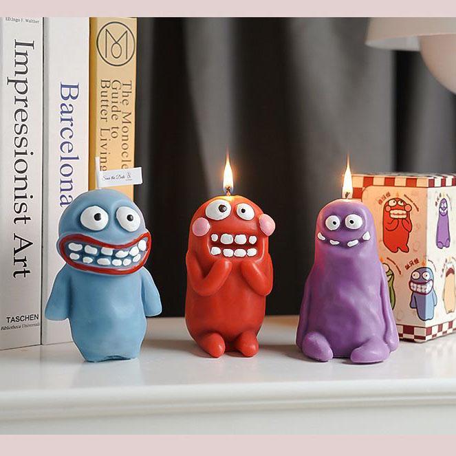 Mud Man Monster Aromatherapy Candle Ornament Nordic Style Creative Exquisite Ugly Cute Room Smoked Candle Birthday Gift Gift
