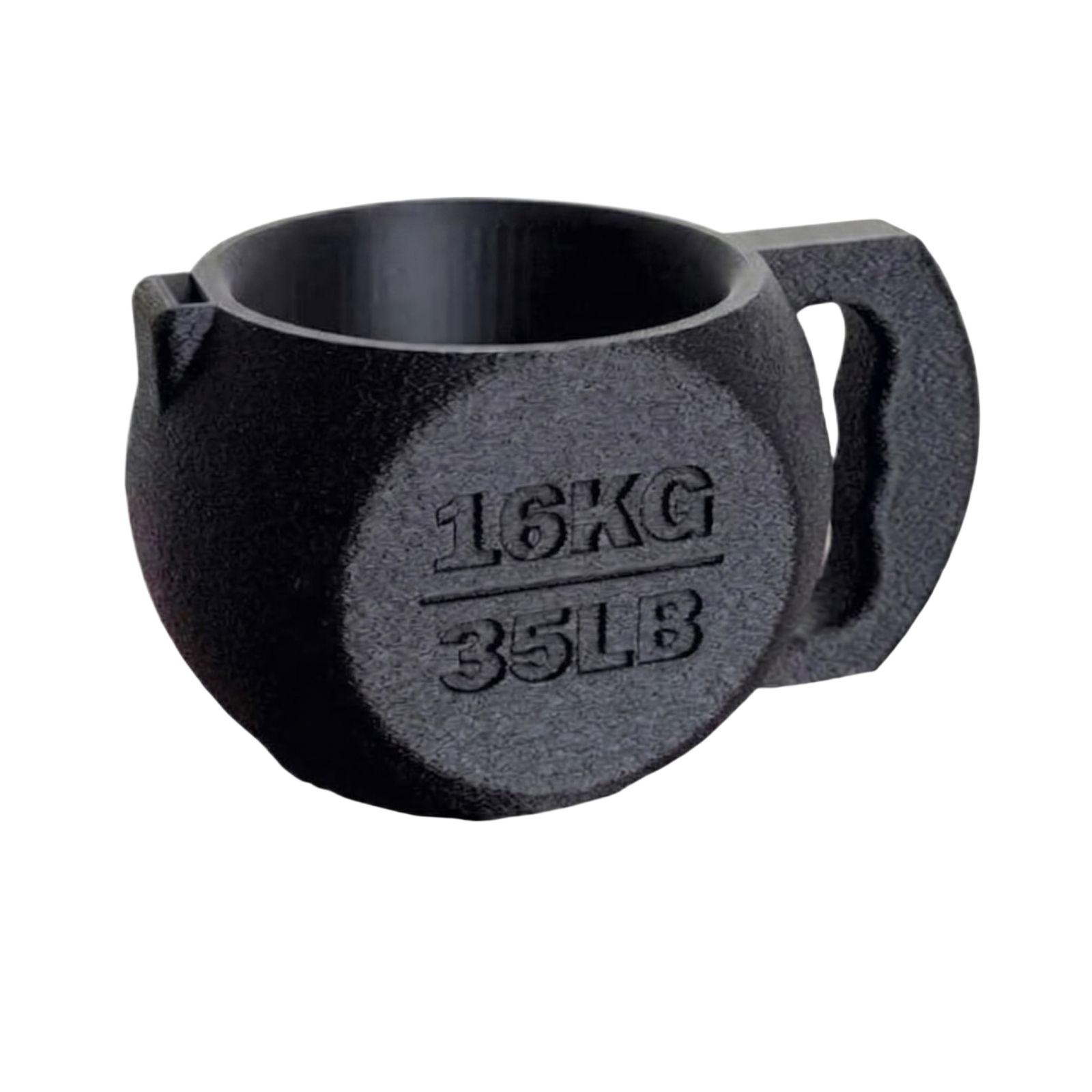 

3D Printed Kettlebell Shaped Ice Cream Cup Holder Durable Design for Tabletop Use with Handle Suitable for Various Ice Cream Cups and Containers One Size чёрный