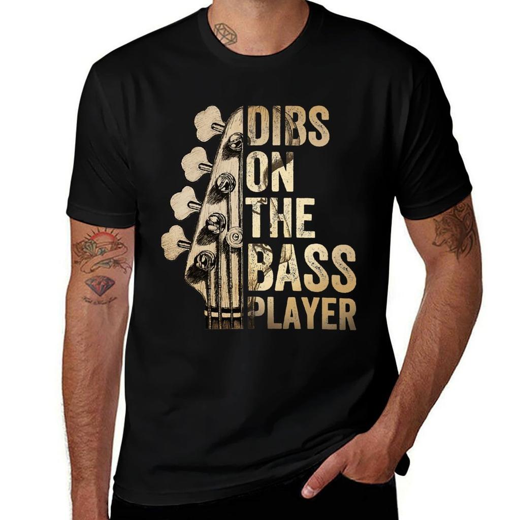 Dibs On The Bass Player Guitar Musician TShirt Casual Daily Outfit TShirt