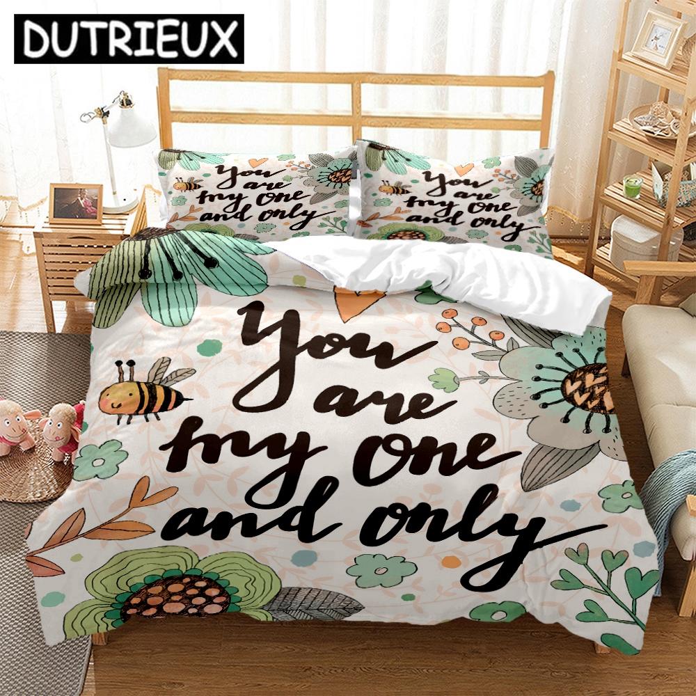 Comforter Bedding Set With Rabbit Design - King Size For Teens Double & Children'S Beds - S & Comforter Included