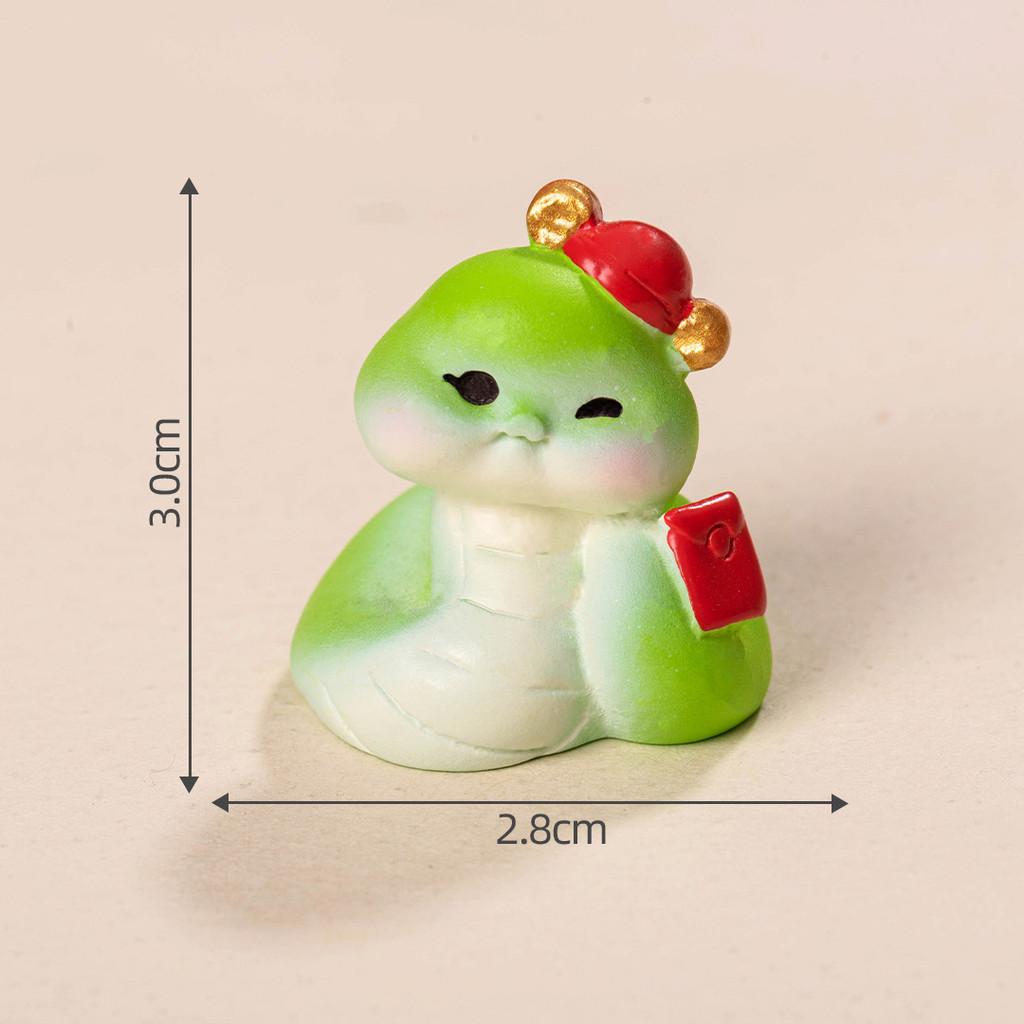 

Смола Змея Зодиак Украшение 2025 Китайский Новый год Талисман удачи Кукла для автомобиля Декор Envelope