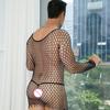 Men'S Sexy Mesh Lingerie One-Piece Bodycon Dress Crotchless Erotic Nightwear Cool Male Sexy Underwear For Boyfriend