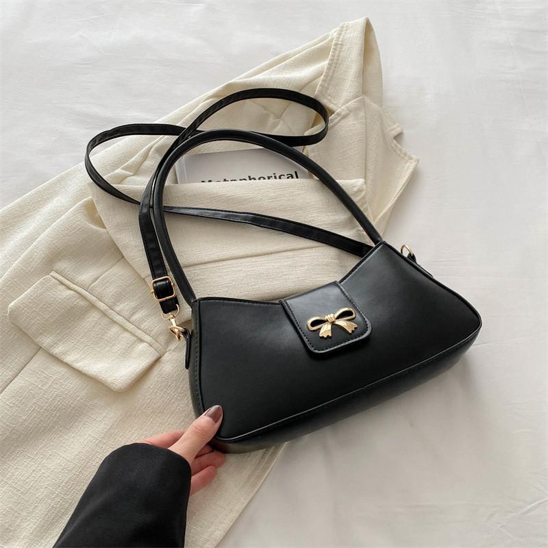 

Elegant Pu Fabric Stylish Women s Spring Shoulder Bag Versatile Crossbody Clutch Available In Black White Red Green And Silver чёрный