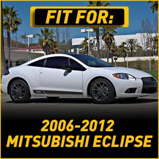 2PCS L+R For Mitsubishi 2006-2012 Eclipse Front Interior Door Pull Handle Black