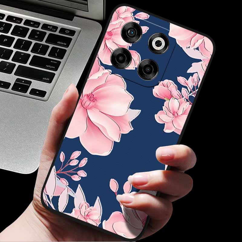 For ZTE Blade V70/Axon 70 3D Relief Flower Emboss Soft Silicone Back Cover For ZTE Nubia V70 Relief Emboss Case ZTE Blade V70 70