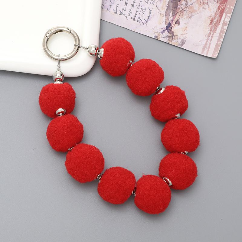 

Plush Phone Case Hanging Rope Short Bracelet Chain
