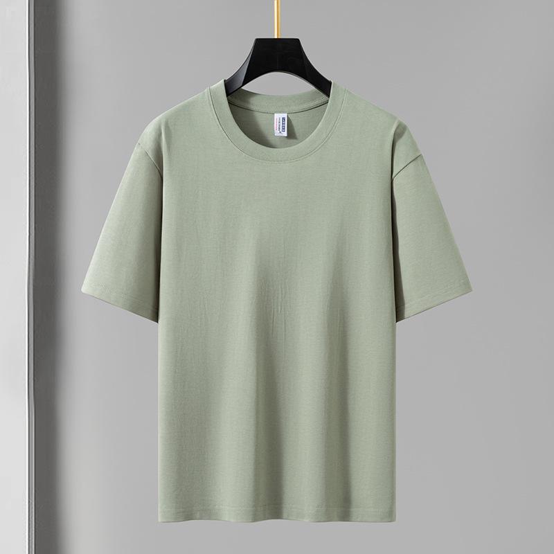 Unisex Antibacterial Cotton Double Yarn T-Shirt - 280g, Short-Sleeve, Loose Fit
