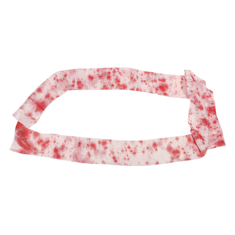 Halloween Bloody Cloth Strips Blood Gauze Bandage Haunted House Cosplay Costume Prop Horror Party Scene Decor Props Supplies