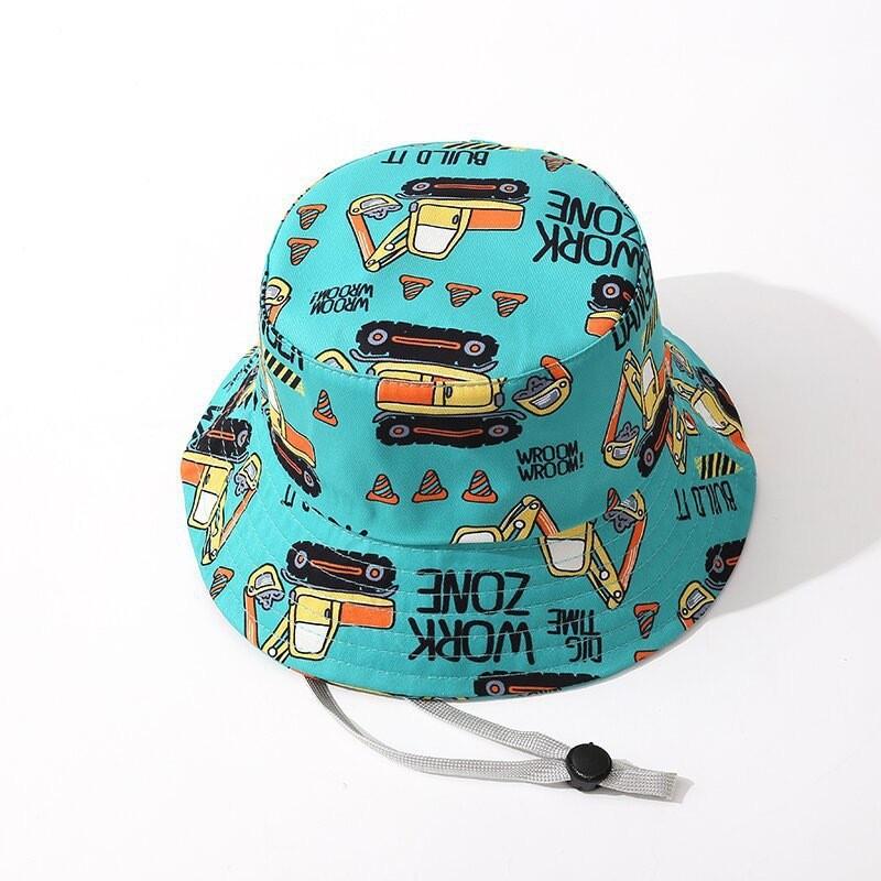 

Childrens Cartoon Cotton Sun Hat With Wide Brim For Outdoor Sun Protection Kids Baby Beach Cap світло-зелений колір