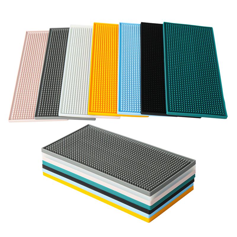 

Durable and Stylish Silicone Bar Mat for Spills Coffee and Glass Drying - Perfect for Bars Restaurants and Home Countertops