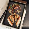 2025 Luxury Horse Print Female Silk Neck Scarf Square Hair Scarves Foulard Head Band Shawls Wraps Neckerchief Bandana Women