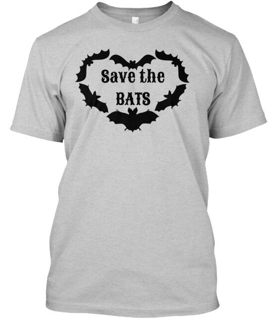 

Save the Bats Black T-Shirt Made in the USA Size S to 5XL 4XL