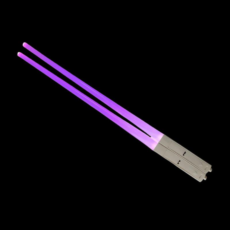 

1 пара светодиодных светящихся палочек для еды, съемные, моющиеся, многоразовые, бесплатная посуда для кухни, ужина